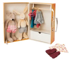 Moulin Roty Role Play|Soft Toys^Little Wardrobe Suitcase