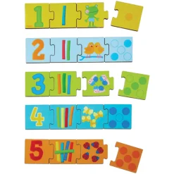Haba Wooden Puzzles|Age 3^Matching Numbers Game (Wooden)