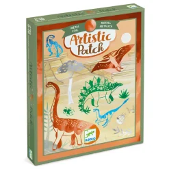Djeco Art / Craft|Age 9 & 10^Metallic Foil Art - Dinosaurs