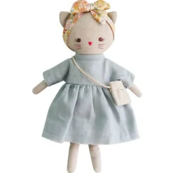 Alimrose Role Play|Rag Dolls^Mini Lilly Kitty Grey Linen