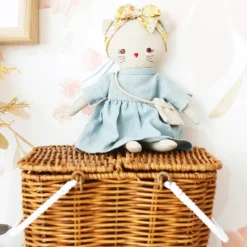 Alimrose Role Play|Rag Dolls^Mini Lilly Kitty Grey Linen