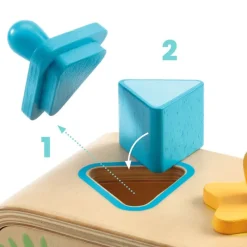 Djeco Early Learning|Stacking / Sorting^Multi Boita Shape Sorter Box