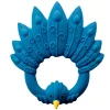 Natruba Sensory Play|Rattles / Clutching^Natural Teether Peacock - Blue