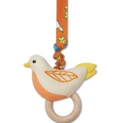 Apple Park Sensory Play|Soft Toys^Organic Enchanted Bird Rattling Stroller Toy
