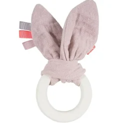 Kikadu Rattles / Clutching|Age 1^Organic Pale Rose Teether