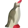 Holztiger Small World Play^Penguin Head Raised - 80210