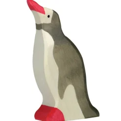 Holztiger Small World Play^Penguin Head Raised - 80210