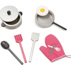 Janod Role Play|Kitchen / Play Food^Pink Maxi Cooker and Accessories