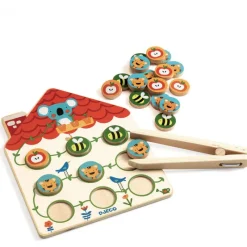 Djeco Games|Age 4^Pinstou Wooden Counting Game
