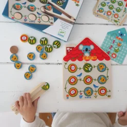 Djeco Games|Age 4^Pinstou Wooden Counting Game