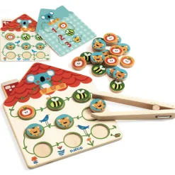 Djeco Games|Age 4^Pinstou Wooden Counting Game