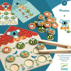 Djeco Games|Age 4^Pinstou Wooden Counting Game