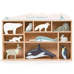 Tender Leaf Toys Small World Play|Age 5 & 6^Polar Animals Display Shelf Set