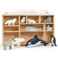 Tender Leaf Toys Small World Play|Age 5 & 6^Polar Animals Display Shelf Set