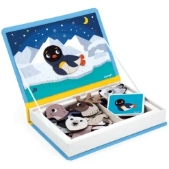 Janod Age 5 & 6|Age 4^Polar Animals Magnetic Book