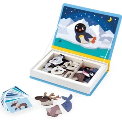 Janod Age 5 & 6|Age 4^Polar Animals Magnetic Book