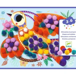 Djeco Art / Craft|Age 4^Pompom Collage