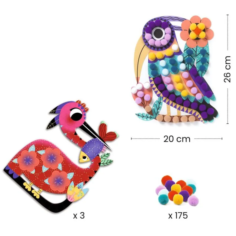 Djeco Art / Craft|Age 4^Pompom Collage