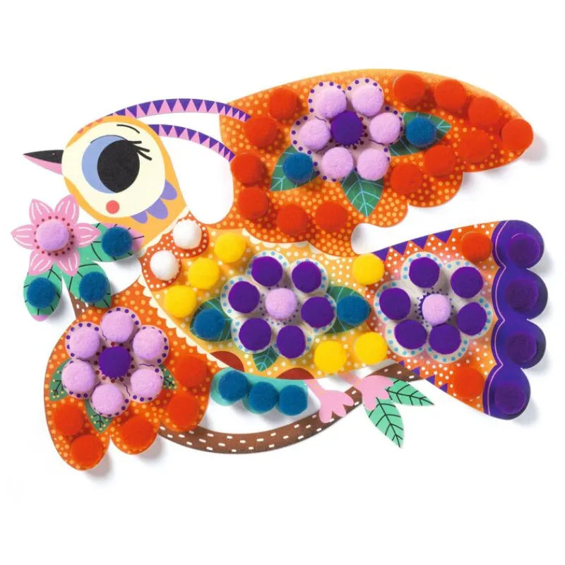 Djeco Art / Craft|Age 4^Pompom Collage