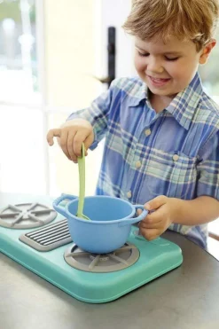 Green Toys Role Play|Kitchen / Play Food^Portable Stove Top