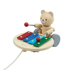 Plan Toys Early Learning|Active Play^Pull-Along Musical Bear