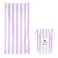 Dock u0026 Bay Teenager|Age 11 & 12^Quick Dry Beach Towel - Lilac (Large)