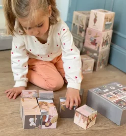 Egmont Toys Wooden Puzzles|Age 4^Rabbit Family Puzzle Cubes