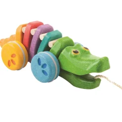 Plan Toys Early Learning|Push / Pull^Rainbow Alligator Pull Along