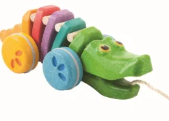 Plan Toys Early Learning|Push / Pull^Rainbow Alligator Pull Along