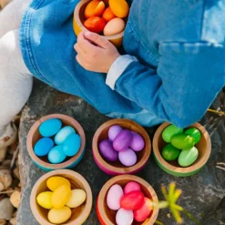 The Freckled Frog Early Learning|Age 4^Rainbow Nests | Wooden