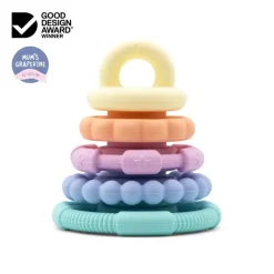 Jellystone Designs Stacking / Sorting|Stack / Sort^Rainbow Stacker | Teether | Pastel