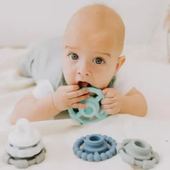 Jellystone Designs Stacking / Sorting|Stack / Sort^Rainbow Stacker | Teether | Pastel