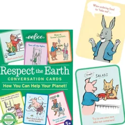 Eeboo Age 5 & 6|Age 4^Respect the Earth Flash Cards