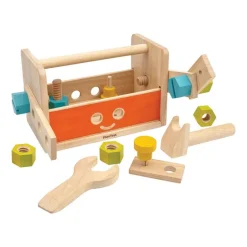 Plan Toys Early Learning|Hammer / Lace^Robot Toolbox - Wooden