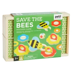 Petit Collage Games|Age 5 & 6^Save The Bees Wooden Game