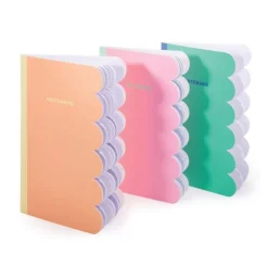Happy Mondays Stationery|Teenager^Scalloped Notebook 3 Piece Set