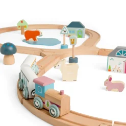 Bigjigs Toys Vehicles / Cars / Trucks|Cars / Trains / Planes^Scandi Wooden Train Set