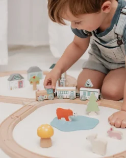 Bigjigs Toys Vehicles / Cars / Trucks|Cars / Trains / Planes^Scandi Wooden Train Set