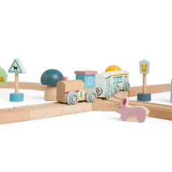 Bigjigs Toys Vehicles / Cars / Trucks|Cars / Trains / Planes^Scandi Wooden Train Set