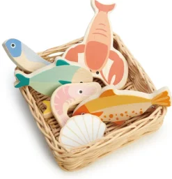 Tender Leaf Toys Play Food|Kitchen / Play Food^Seafood Basket