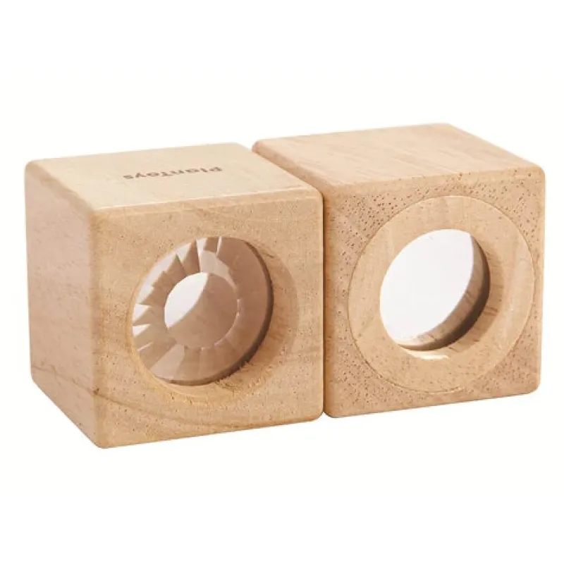 Plan Toys Wooden Blocks|Early Learning^Sensory Blocks - Set of 6