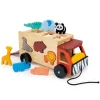 Mentari Wooden Vehicles|Vehicles / Cars / Trucks^Shape Sorting Safari Truck