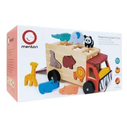 Mentari Wooden Vehicles|Vehicles / Cars / Trucks^Shape Sorting Safari Truck