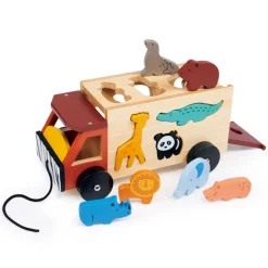 Mentari Wooden Vehicles|Vehicles / Cars / Trucks^Shape Sorting Safari Truck