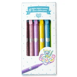 Djeco Stationery|Art / Craft^Silver Outline Pens (6)