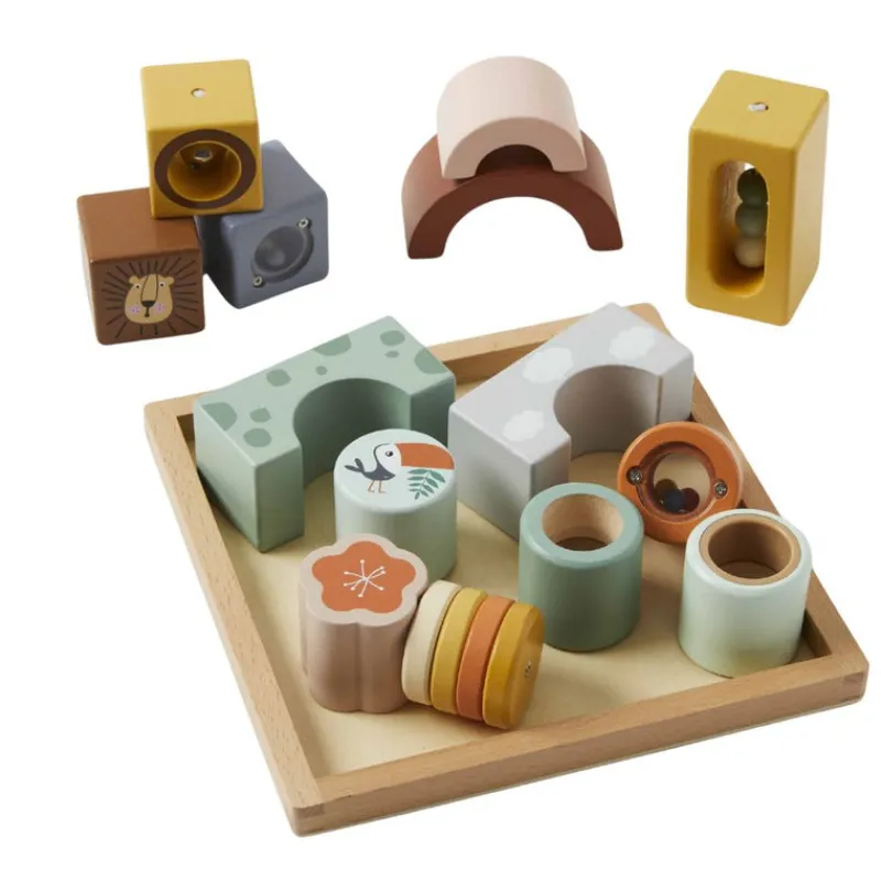 Zookabee Wooden Blocks|Early Learning^Sound and Sensory Blocks
