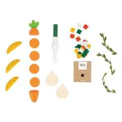 Janod Play Food|Role Play^Soup Play Set (43 piece set)