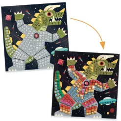 Djeco Art / Craft|Age 7 & 8^Space Battle Mosaic Kit