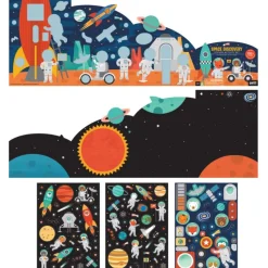 Petit Collage Stickers / Transfers|Age 5 & 6^Space Discovery Sticker Activity Set