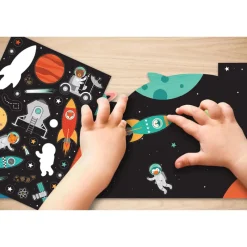 Petit Collage Stickers / Transfers|Age 5 & 6^Space Discovery Sticker Activity Set